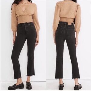 Madewell Black Cali Demi Boot Jean 27